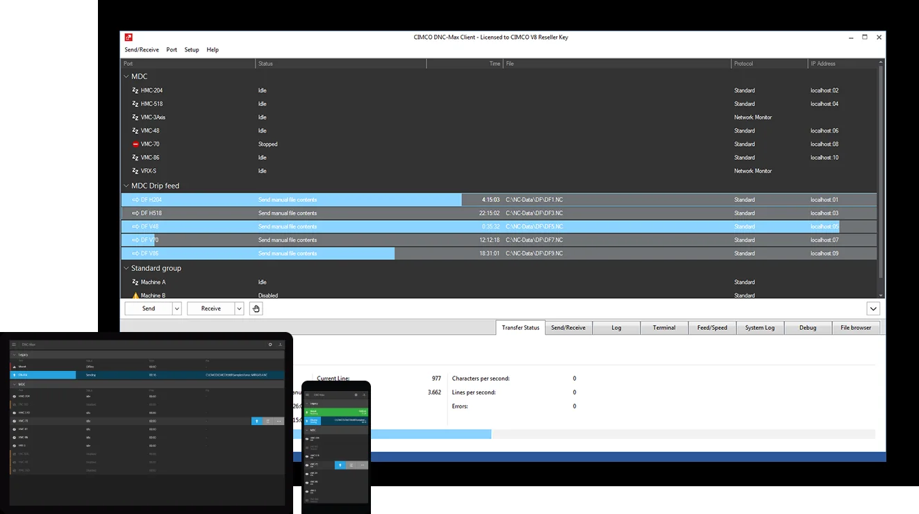 CIMCO DNC-Max communication interface